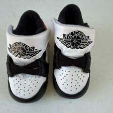 Jordan Air Jordan 1 Baby Shoes White Black Red US Size 2C 370305-102