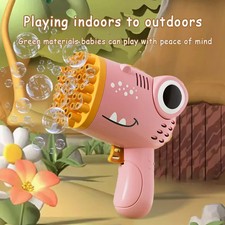 40-Hole Dinosaur Bubble Gun   Electric Bubble Machine Toy Without Bubble Water 