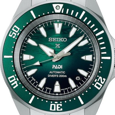 Seiko Prospex Samurai PADI Edition SBDY135 Men's Diver Watch Green