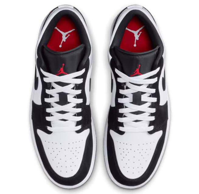 Nike Air Jordan 1 Low ホワイト/ブラック/レッド Jordan 1 Low SE White Fire Red Black Matte Silver Grey Men's