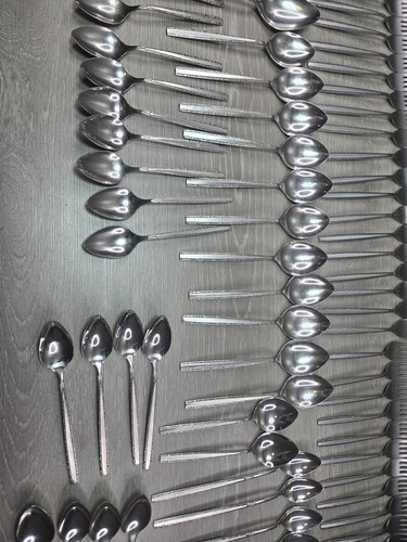 Oneida Community VIA ROMA Stainless Burnished Glossy Flatware Set of 101 - Bild 19 von 21