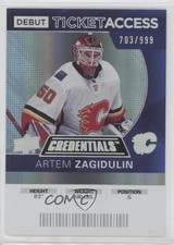 2021-22 Credentials 2020-21 Debut Ticket Access 703/999 Artem Zagidulin #69 14d2