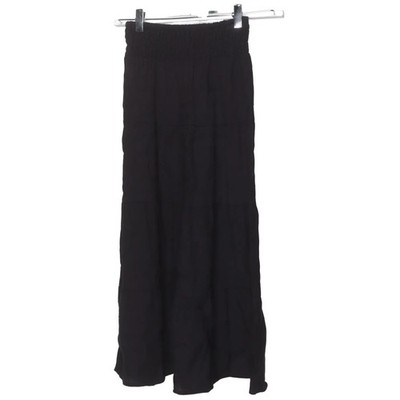 H&M, Maxirock, Größe: 140, Schwarz, Polyamid/Viskose, Einfarbig, Mädchen #BCY