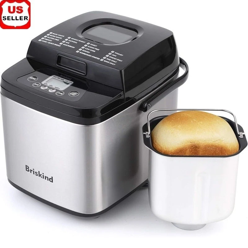 19-in-1 Programmable Bread Maker Automatic Home Baking Machine W/ Delay Timer US