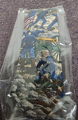 Vintage Tango von Max Raab Americana Serie "Schlacht von Gettysberg" Seidenkrawatte USA - Bild 8 von 8