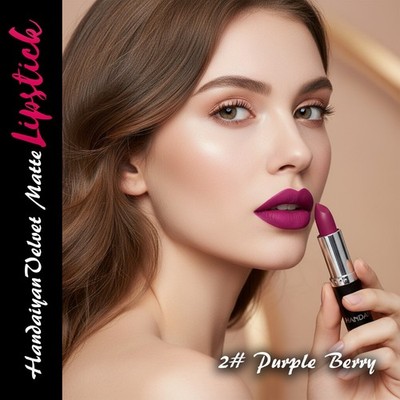 Langanhaltender wasserfester samtmatter Lippenstift   reichhaltiges Pigment Lippenfarbe Make-up UK