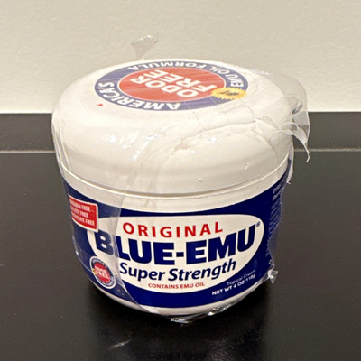 Blue-Emu Super Strength Odor-Free Topical Cream 4 oz Emu Oil Exp 06/27