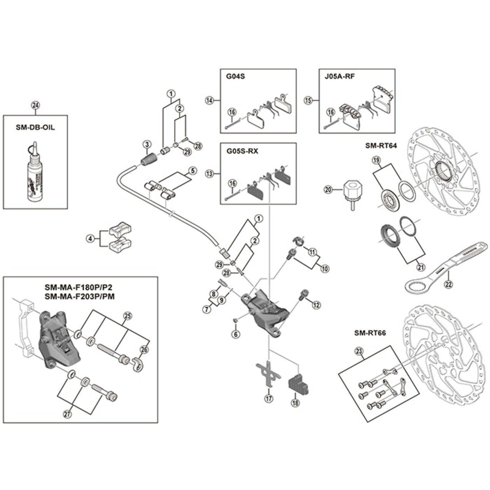 Shimano Spares BR-M615 bleeding spacer
