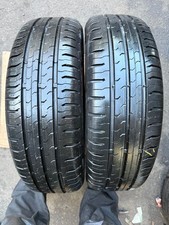 2X 165-60-15 77H Continental ContiEcoContact5, 7.1MM-7.3MM Tread, DOT: 2015-2021