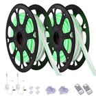 Delight 2 Sets 50Ft Green Neon Lights w/ Remote Control for St Patrick's Day
