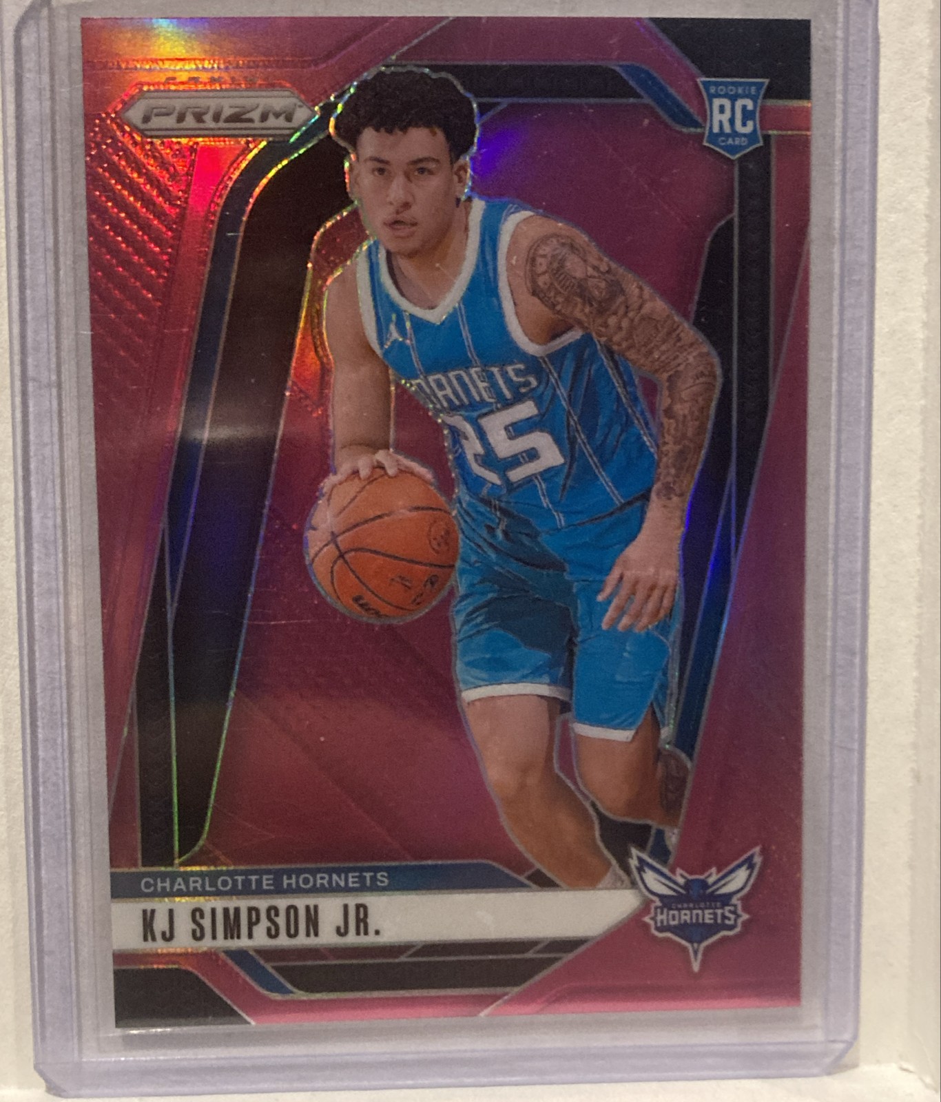 2024-25 Panini Prizm - KJ Simpson Jr. #247 Pink Prizm /249 (RC)