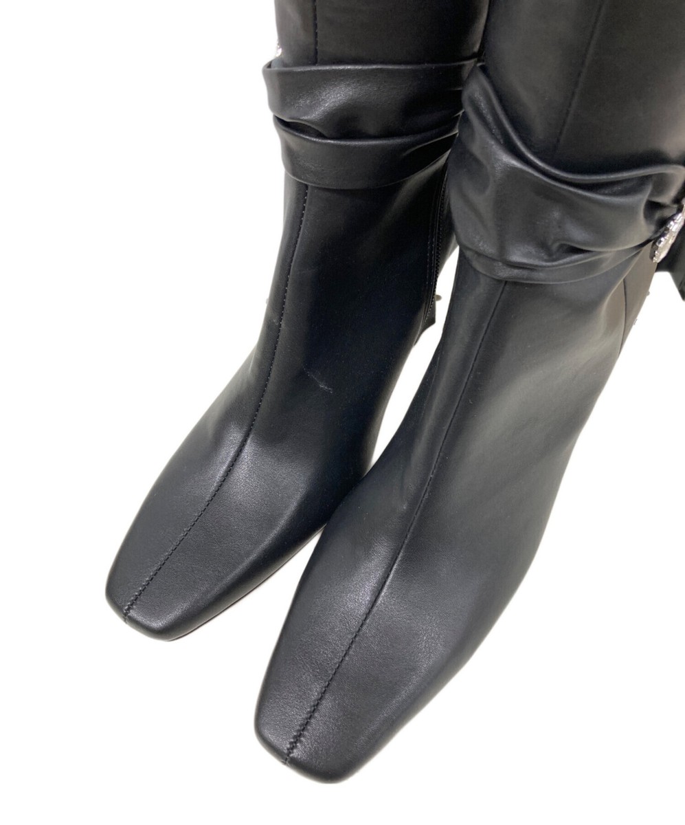 HER LIP TO/ Crystal Bucked knee Boots Black Size:38 | eBay HER LIP TO/ Crystal Bucked knee Boots Black Size:38 | eBay