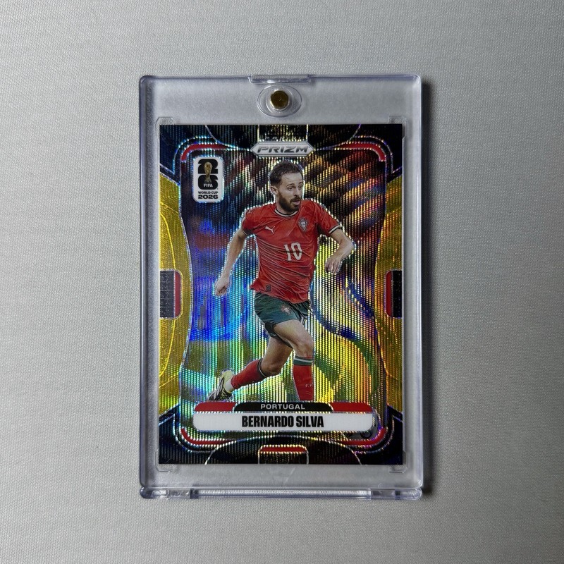 2026 Panini World Cup Prizm NO. 362 Bernardo Silva Black Gold Wave Prizm /8