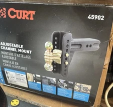 Curt 45902 Adjustable Channel Mount w/ 2" & 2-5/16" Dual Trailer Ball 20,000 GTW