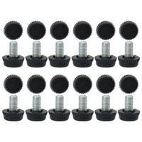 24 StüCk M6X10X15Mm Verstellbare MöBelfüßE NivellierfüßE Bodenschutz