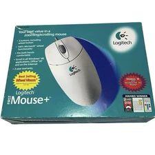 Logitech Mouseman Model 1428 3 Button wheel button Mouse Windows 98/ 4 Vintage