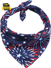 USA Flag Dog Bandana,American Flags Dog Bandana Pet Scarfs,4Th of July American