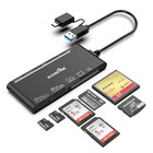 USB C USB3.0 Multi-Kartenleser, SD/TF/CF/Micro SD/XD/MS 7 in 1 Speicherkarten...