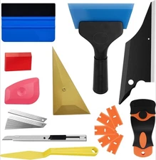 Car Window Tinting Tool Kit, 24-Piece Professional-Grade Easy-to-Use Tool Set