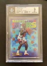 Topps 1997-98 Chrome Season's Best Refractor Michael Jordan BGS 9 (2 9.5 Subs)