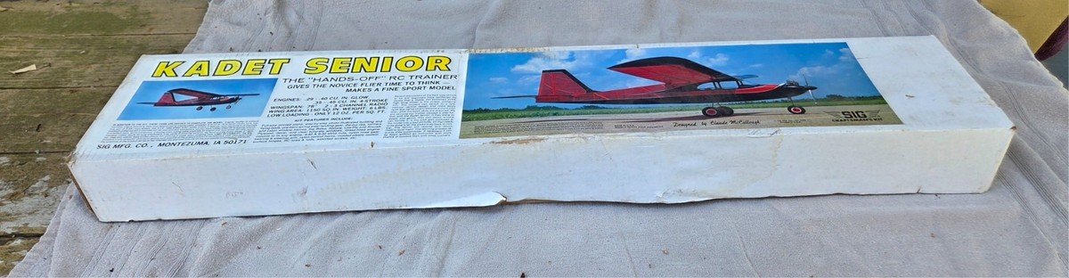 Vintage SIG Kadet Senior RC Trainer Kit RC-58 - Unbuilt Balsa - 78