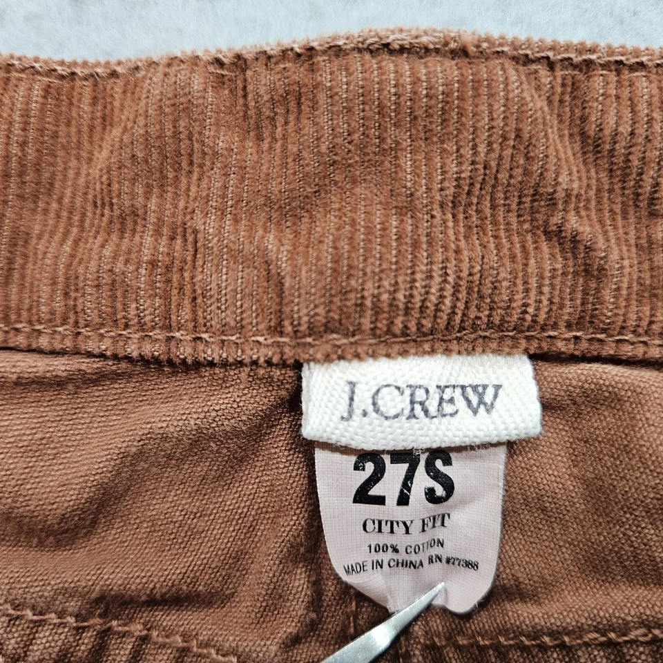 Pantalones Cortos De Colección Y2K J Crew Matchstick Pana Corte Mujeres 27 Marrón Envejecido Foto 3 de 4