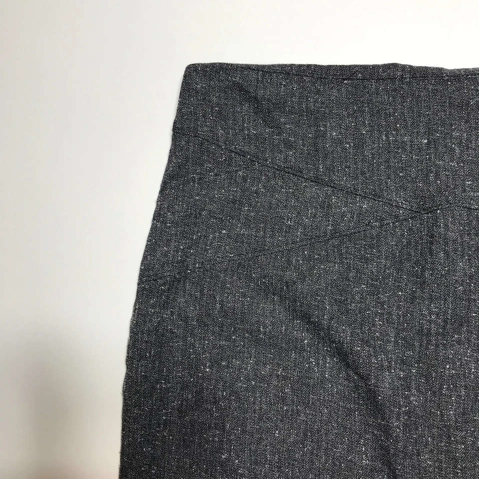 7th Avenue Suiting Collection NYC Pencil Skirt 12 Stretch Gray w/ White Flecks - Image 3 of 4