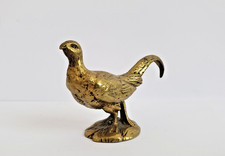 Alte Fasan Bronze, Metallplastik, Skulptur, Tierfigur, Vogel