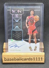 JaKobe Walter 2024-25 Panini Noir RC New Wave Jerseys Patch /15 NWJ-WAL BB6