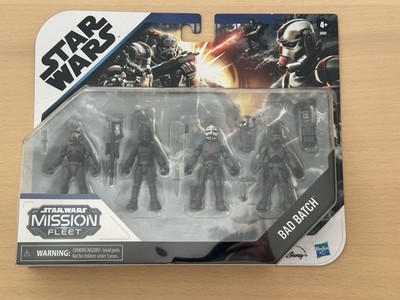 Star Wars Mission Fleet Bad Batch 4 Pack 2.5'' Figures Clone Commando Clash