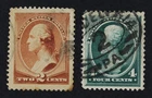 CKStamps: US Stamps Collection Scott#210 211 2c 4c Used