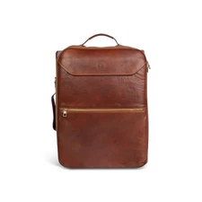 Cabrera Leather Rolling Carry-On – Vegetable Tanned Wheeled Travel Bag –Handmade
