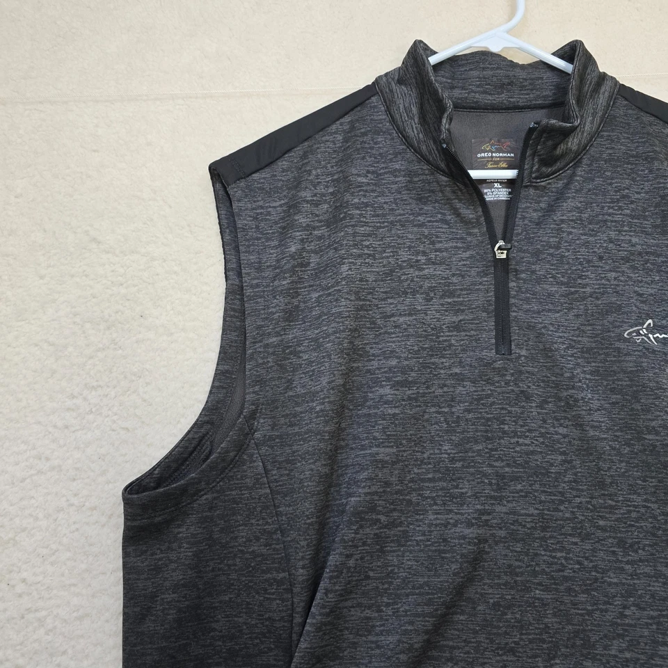 Chaleco cortavientos Greg Norman Tasso Elba para hombre XL forrado de lana bordado tiburón Foto 3 de 4