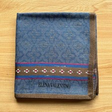 HANDKERCHIEF ART FLORAL PLAIN COTTON MEN'S POCKET SQUARE 18" B0803