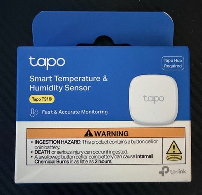 New  Unopened Tapo Smart Temperature & Humidity Sensor T310, White, Requires Hub