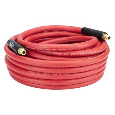 Legacy Manufacturing HRE3850RD2 Workforce 3/8'' x 50' Red Rubber Air Hose