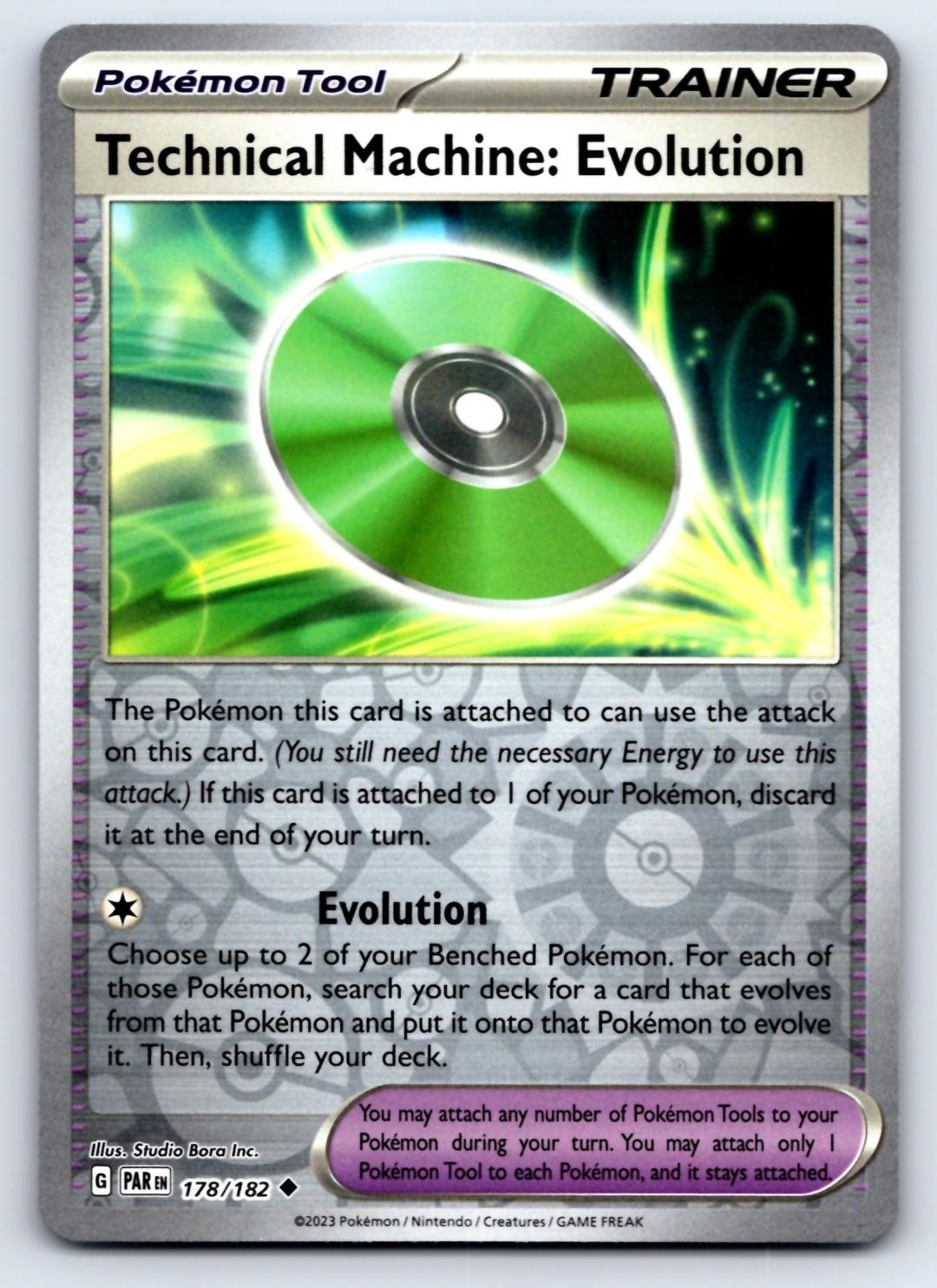 Technical Machine: Evolution 178/182 Paradox Rift Pokemon Reverse Holo NM/M