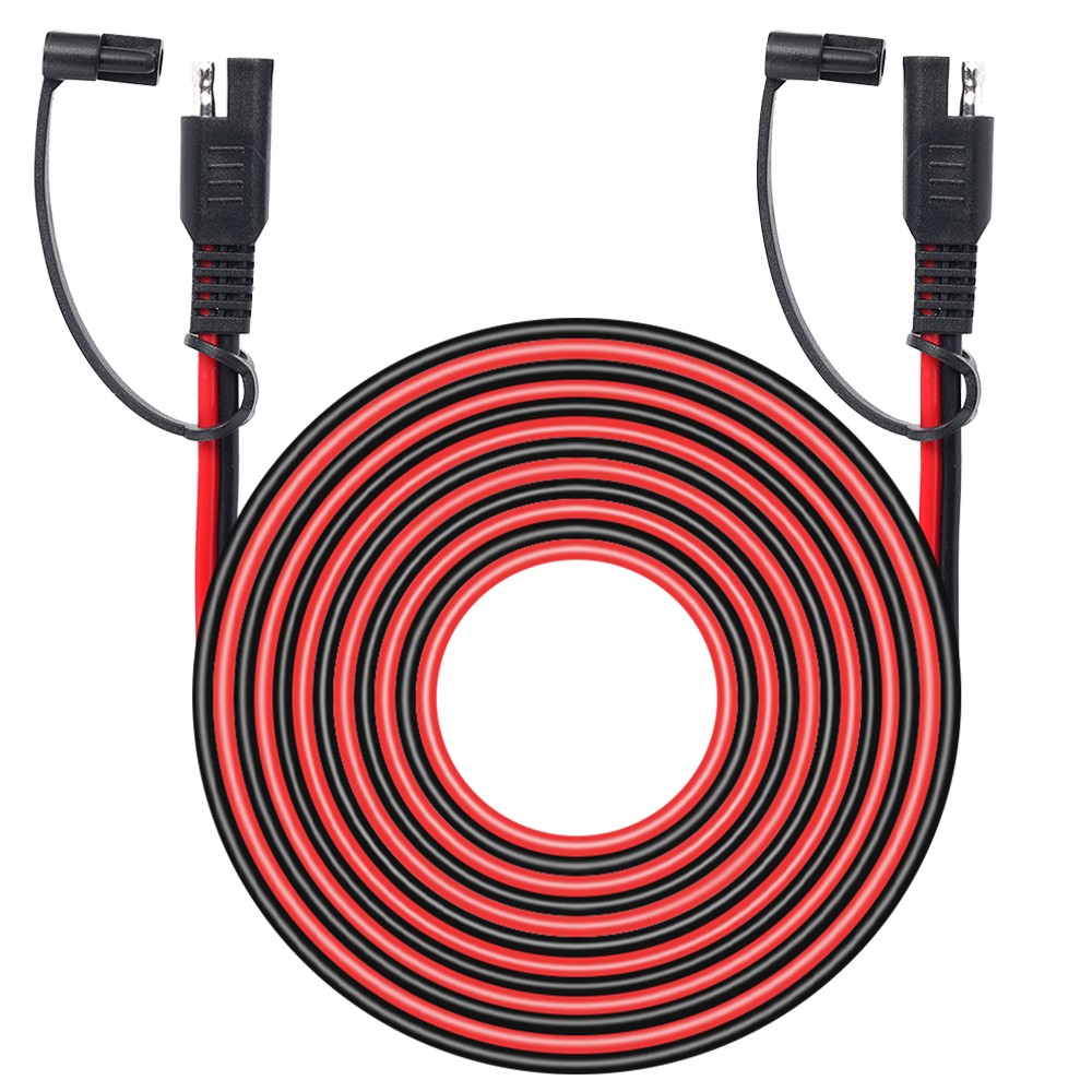15ft SAE To SAE Battery Cable Tender Terminal Connector 14AWG Extension Cord USA