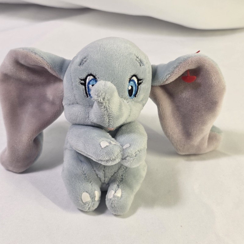 Ty Sparkle Disney Dumbo Gray Plush Stuffed Animal Clip Mini  4" 2023 AE #13-1043