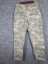 UNICOR Army Combat Uniform ACU Pants Mens Small Regular Gray Camo Cargo Ripstop