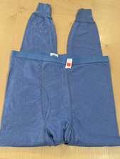 NOS New Vintage 80's Allen-A Blue Pants Leggings Thermal Long John's Men's XL