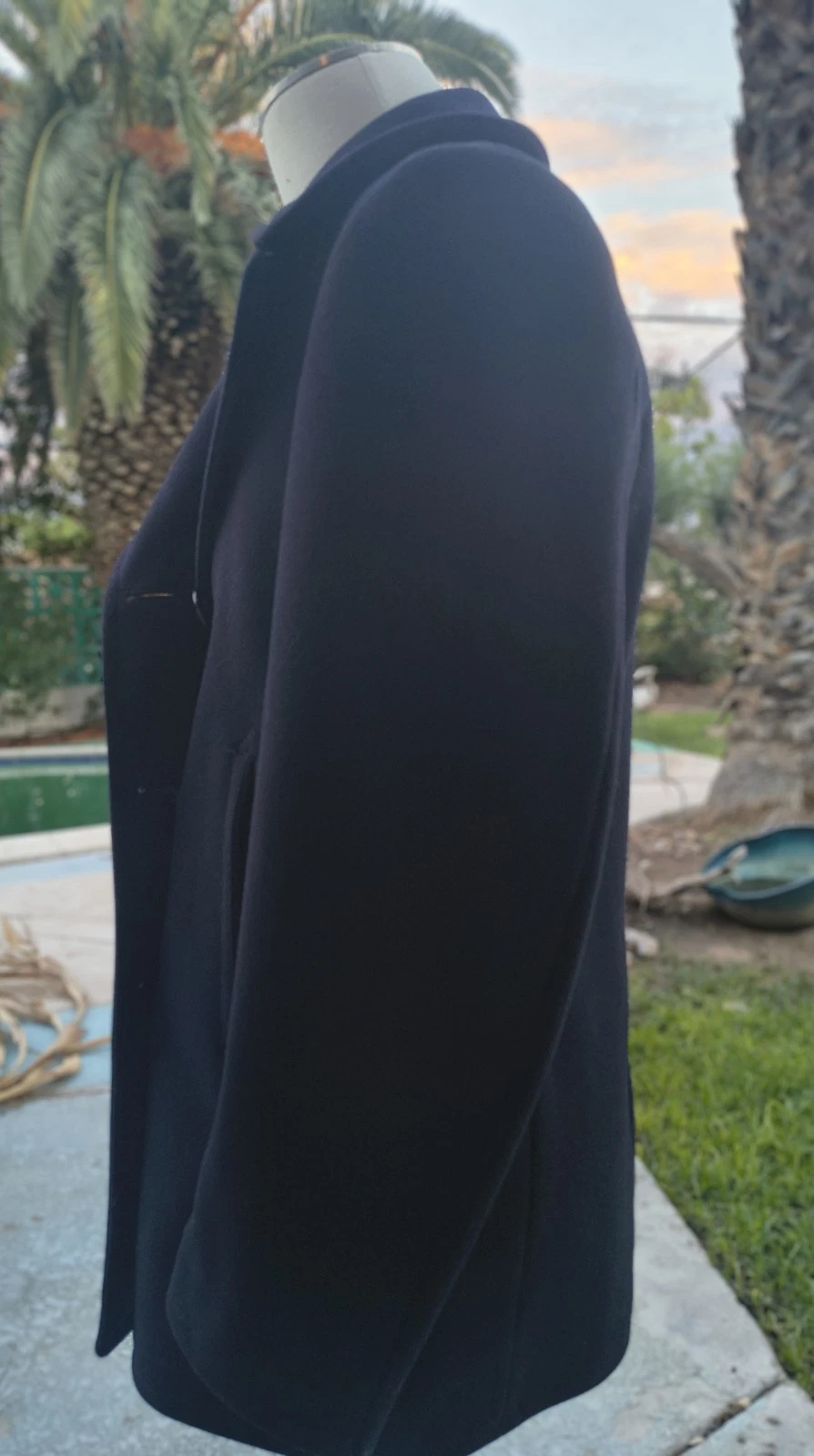 Peacoat Naval Clothing Depot Black Wool 42R, Superb Condition - product detail image 5