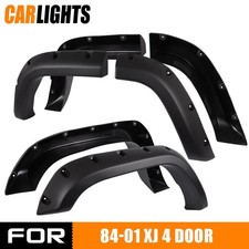 Fit For Jeep Cherokee Xj4dr Sport Utility 84-01 -textured Black Fender Flares Fit For Jeep Cherokee Xj4dr Sport Utility 84-01 -textured Black Fender Flares