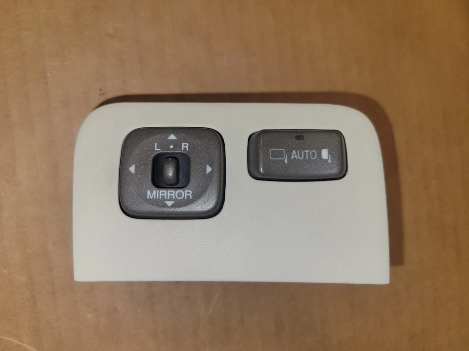 2001-2006 LEXUS LS430 CONJUNTO DE INTERRUPTOR DE ESPELHO SEM SENSOR DE ESTACIONAMENTO BOTÃO LUZ TAN - Imagem 2 de 4