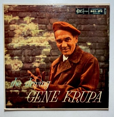 GENE KRUPA  Driving Gene Krupa  1956 Vinyl LP Clef MG C-728 Mono JAZZ Drummer