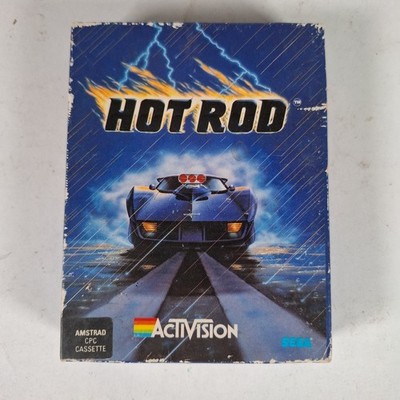 Hot Rod Amstrad CPC Kassette Videospiel mit Handbuch verpackt