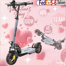 1000W Peak E-Scooter 48V 12.5Ah 28-30mph UL2272 Certified Free Shipping US Stock
