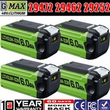 4x 6000mAh Lithium Battery Power Tool 40V NEW G-Max For 29462 20302,20672,20202