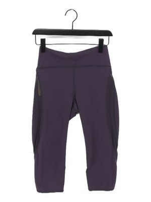 Lululemon Damen Leggings W 24 in lila 100% andere Capri