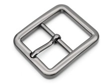 4pcs Single Prong Belt Buckle Square Center Bar Buckles Leather Craft Accesso...